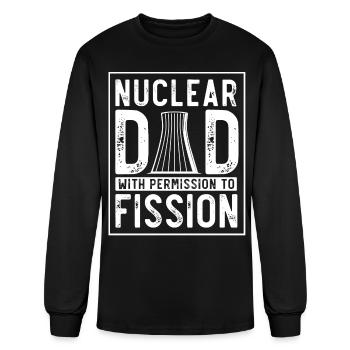 Nuclear Engineer, nuclear, science - Men's Long Sleeve T-Shirt - black - Front