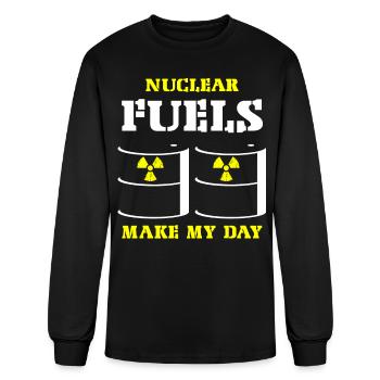 Nuclear Engineer, nuclear, science - Men's Long Sleeve T-Shirt - black - Front