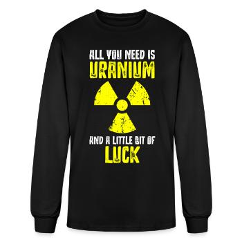 Nuclear Engineer, nuclear, science - Men's Long Sleeve T-Shirt - black - Front