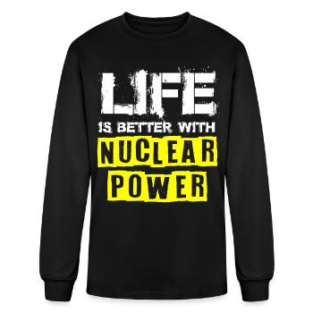 Nuclear Engineer, nuclear, science - Men's Long Sleeve T-Shirt - black - Front