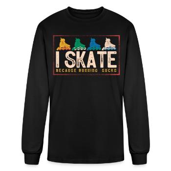 Roller Skating, skating, roller skate - Men's Long Sleeve T-Shirt - black - Front