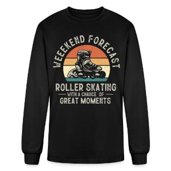 Roller Skating, skating, roller skate - Men's Long Sleeve T-Shirt - black - Front