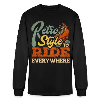 Skating, Roller Skating - Men's Long Sleeve T-Shirt - black - Front