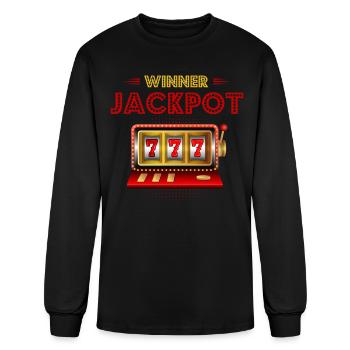 SLot Mashine, Gambler, Gambling - Men's Long Sleeve T-Shirt - black - Front