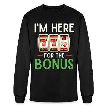 SLot Mashine, Gambler, Gambling - Men's Long Sleeve T-Shirt - black - Front