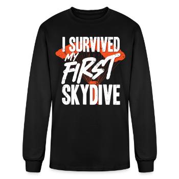 Skydiving, Skydiver - Men's Long Sleeve T-Shirt - black - Front