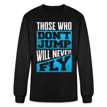 Skydiving, Skydiver - Men's Long Sleeve T-Shirt - black - Front