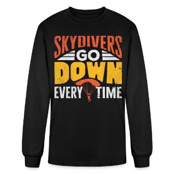 Skydiving, Skydiver - Men's Long Sleeve T-Shirt - black - Front