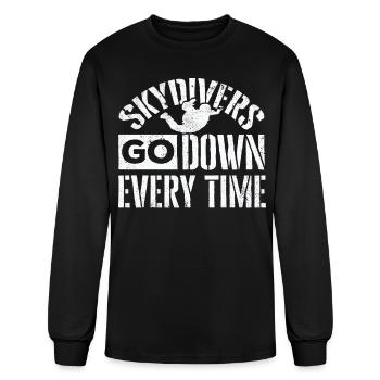 Skydiving, Skydiver - Men's Long Sleeve T-Shirt - black - Front