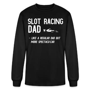 Slot Car Racing, Miniature Cars - Men's Long Sleeve T-Shirt - black - Front