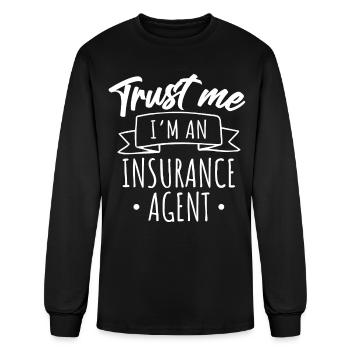Insurance agent - Men's Long Sleeve T-Shirt - black - Front