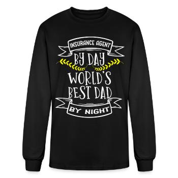 Insurance agent - Men's Long Sleeve T-Shirt - black - Front
