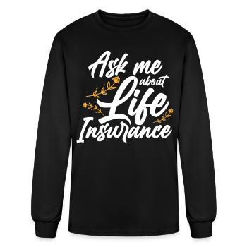 Insurance agent - Men's Long Sleeve T-Shirt - black - Front