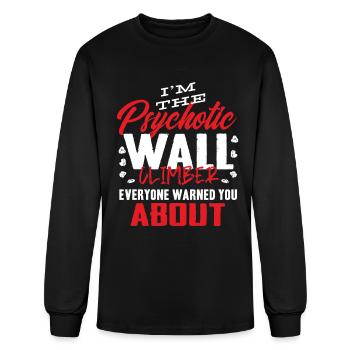 Wall Climber, Wall climbing - Men's Long Sleeve T-Shirt - black - Front