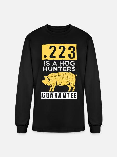 Hog Hunting, boar hunter - Men's Long Sleeve T-Shirt - black
