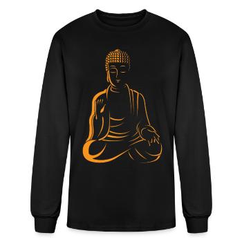 Buddha Protection - Men's Long Sleeve T-Shirt - black - Front