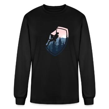 Rock climbing - Men's Long Sleeve T-Shirt - black - Front