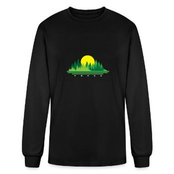 Tree - Men's Long Sleeve T-Shirt - black - Front