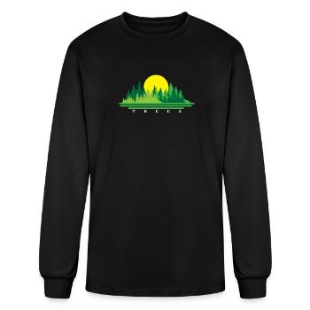 Tree - Men's Long Sleeve T-Shirt - black - Front