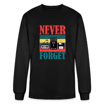 Never Forget - Men's Long Sleeve T-Shirt - black - Front