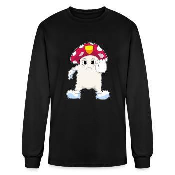 Mushroom Cop Police - Men's Long Sleeve T-Shirt - black - Front