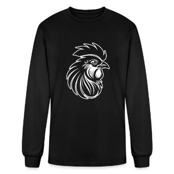 Chicken Hen Rooster Farm Chicks - Men's Long Sleeve T-Shirt - black - Front