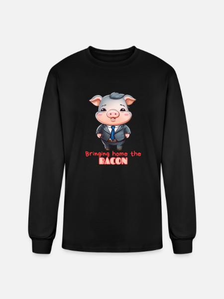 Bring Home the Bacon - Men's Long Sleeve T-Shirt - black