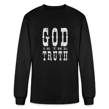 God is the Truth - Men's Long Sleeve T-Shirt - black - Front