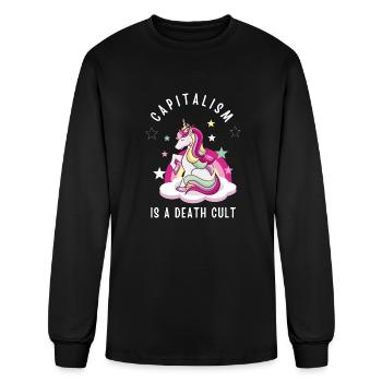 Capitalism Is A Death Cult Cute Anticapitalism - Men's Long Sleeve T-Shirt - black - Front