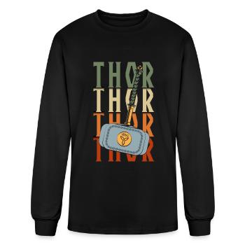 Vikings Celtic Symbol Norsemen - Men's Long Sleeve T-Shirt - black - Front
