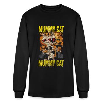 Mummies Bandage Monster Costume - Men's Long Sleeve T-Shirt - black - Front