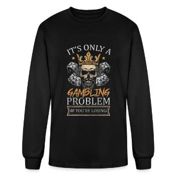Player Cards Skat - Men's Long Sleeve T-Shirt - black - Front
