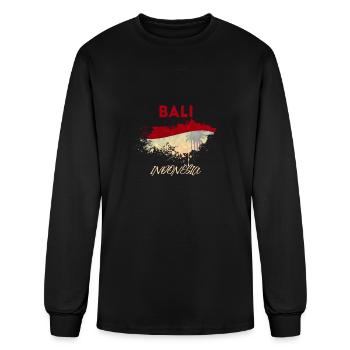 Bali - Men's Long Sleeve T-Shirt - black - Front