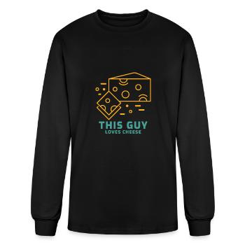 Cheese - Men's Long Sleeve T-Shirt - black - Front