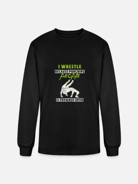 Wrestling - Men's Long Sleeve T-Shirt - black