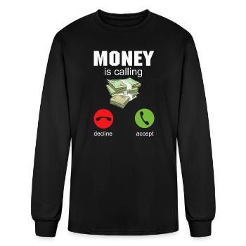 Money Phone - Money Is Calling - Men's Long Sleeve T-Shirt - black - Front