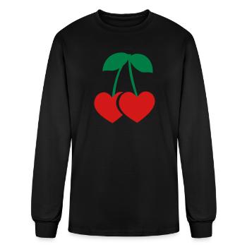 Cherry - Men's Long Sleeve T-Shirt - black - Front