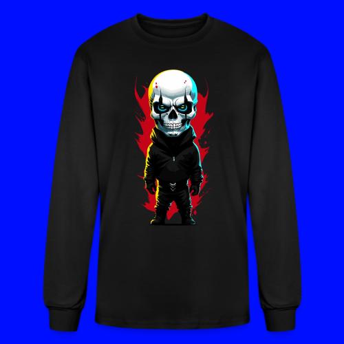 Little man with skull - Men's Long Sleeve T-Shirt