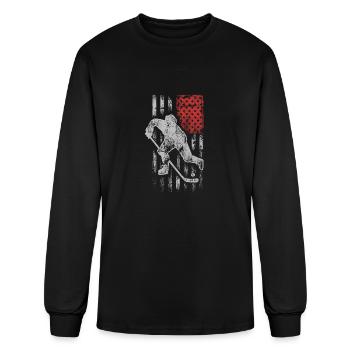 Hockey - Hockey - US hockey T shirt - Men's Long Sleeve T-Shirt - black - Front