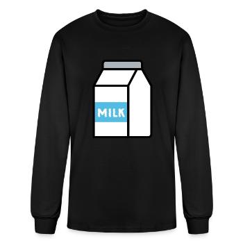 Milk - Men's Long Sleeve T-Shirt - black - Front