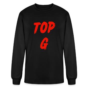 Top G - Men's Long Sleeve T-Shirt - black - Front