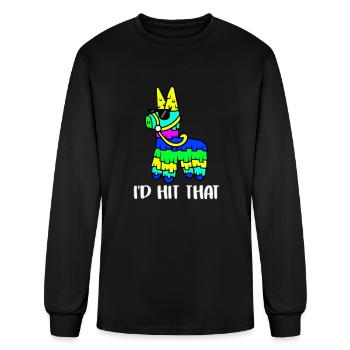I'd Hit That Pinata - Men's Long Sleeve T-Shirt - black - Front