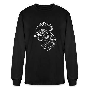 Chicken Hen Rooster Farm Chicks - Men's Long Sleeve T-Shirt - black - Front