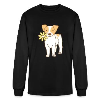 Jack Russel Terrier - Men's Long Sleeve T-Shirt - black - Front