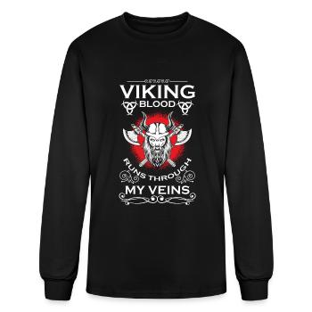 Thor Celtic Symbol Norsemen - Men's Long Sleeve T-Shirt - black - Front