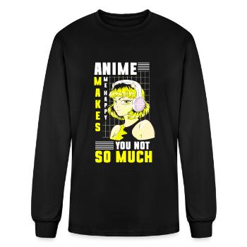 Manga Japan Art Hentai - Men's Long Sleeve T-Shirt - black - Front