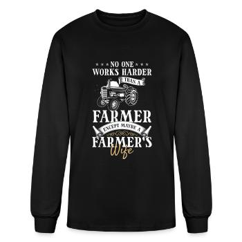 Agriculture Profession Demonstrating - Men's Long Sleeve T-Shirt - black - Front