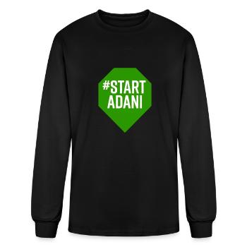 Start Adani - Men's Long Sleeve T-Shirt - black - Front