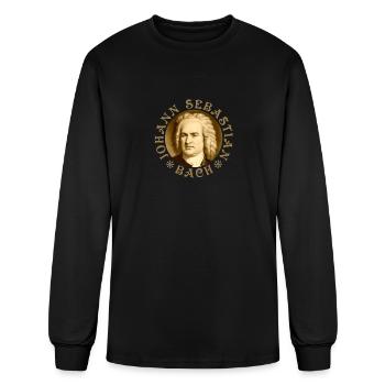 Johann Sebastian Bach - Vintage Design - COG - S - Men's Long Sleeve T-Shirt - black - Front