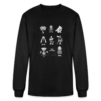 undertale team - Men's Long Sleeve T-Shirt - black - Front
